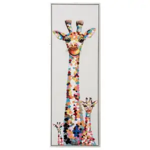 Colorful Giraffe Family