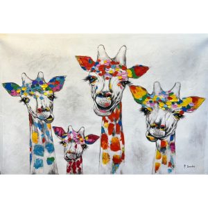 Funky Giraffe Family