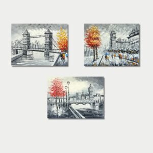 Black & White London with Touch of Colors