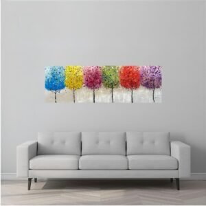 Rainbow Trees Painting